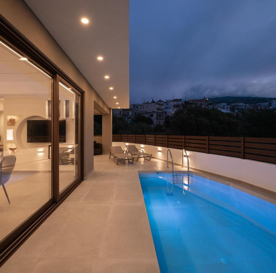 O-Cyanea Villa With Heated Pool Kournás Eksteriør billede